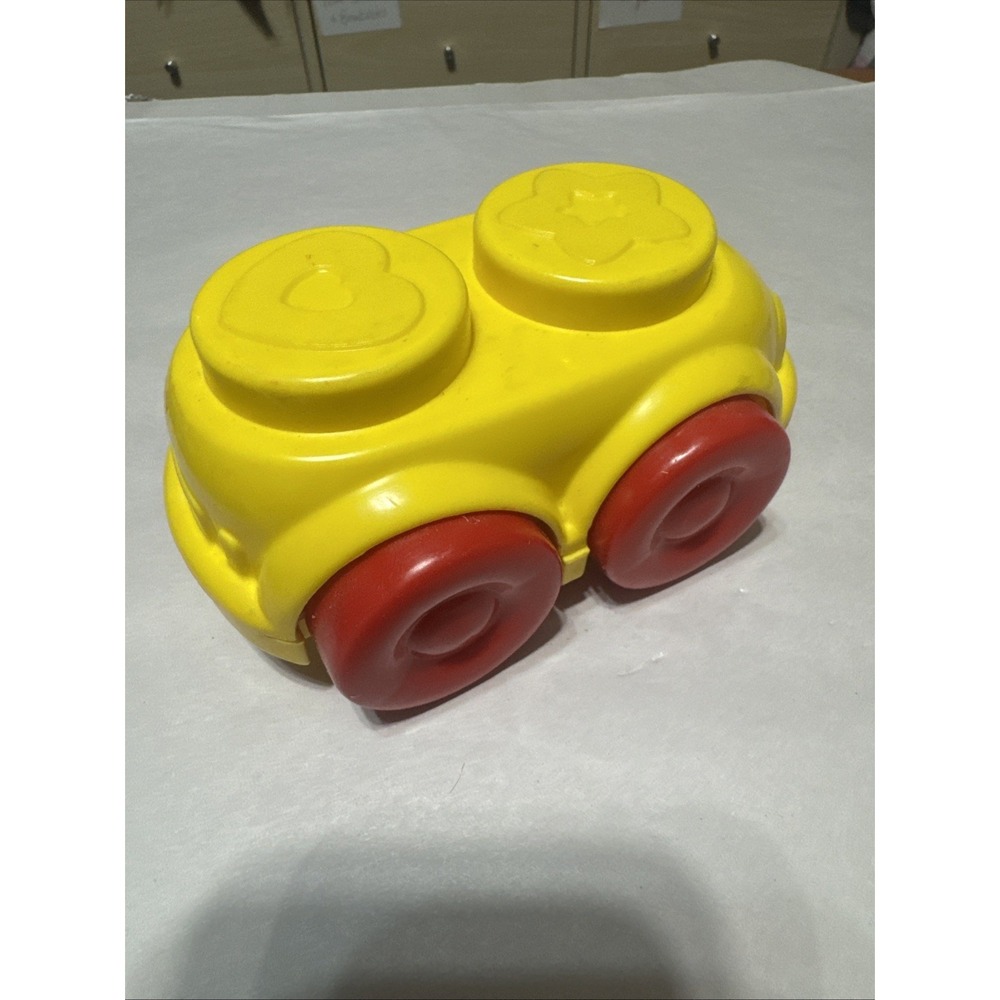 Vintage‎ Fisher Price Stack 'n Build Yellow Car Replacement 1996 #71151 Toddler